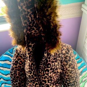 Gap cheetah winter coat